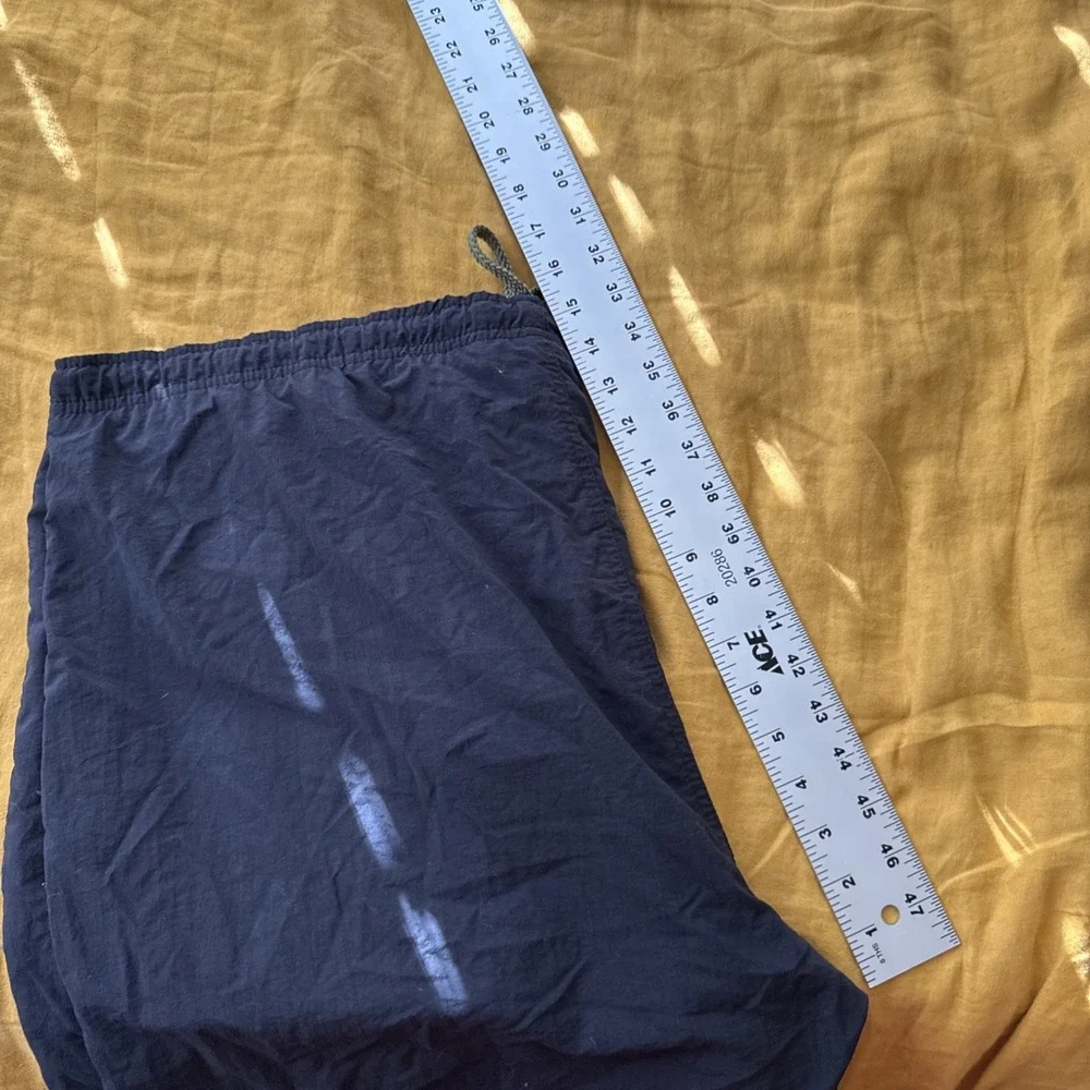Big Dogs‎ Shorts Mens XL Blue Swim Trunks Drawstring Mesh Lined Stripe Logo